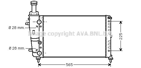 AVA QUALITY COOLING Радиатор, охлаждение двигателя LCA2066